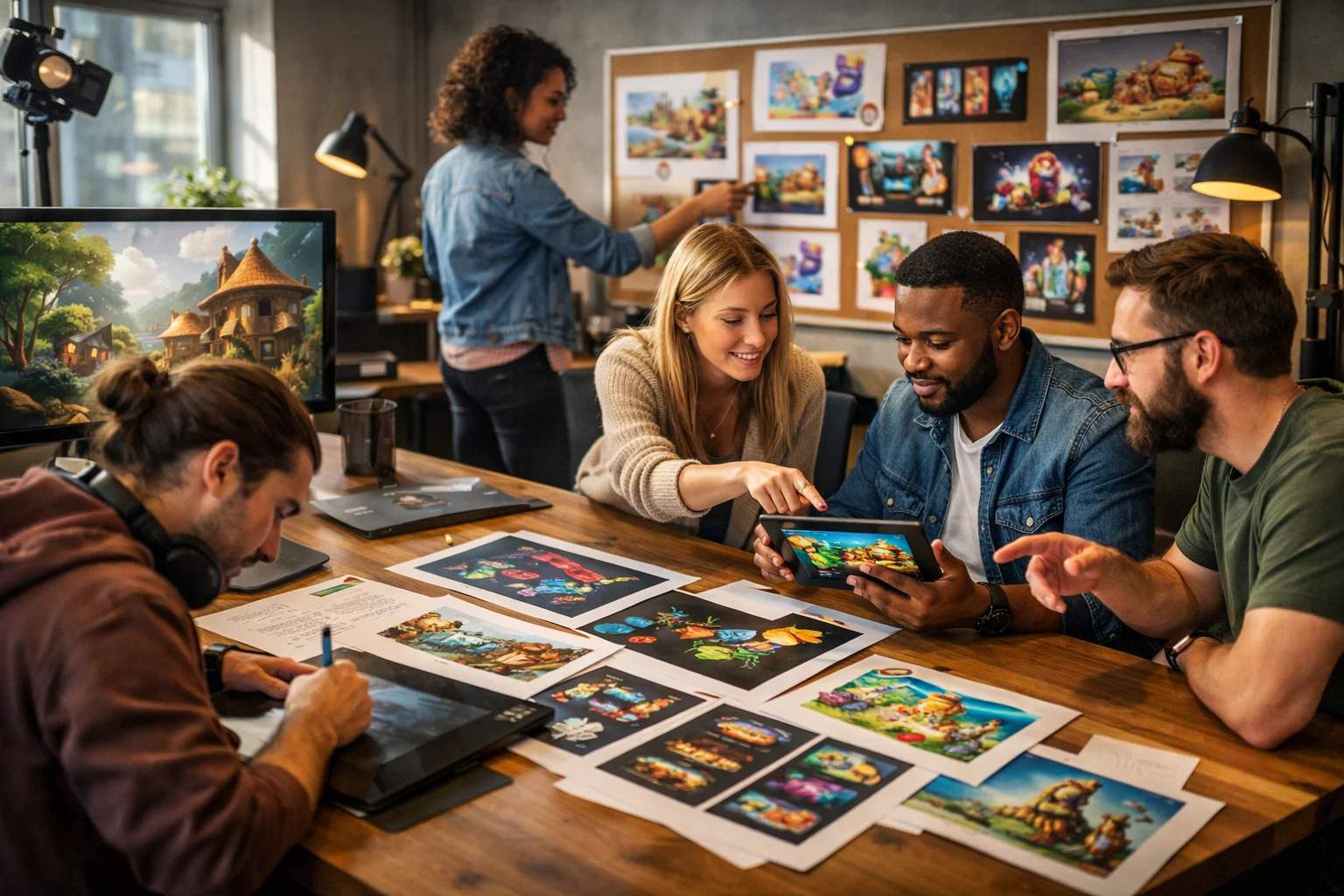 Mobile game studio creative process